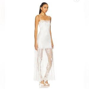 Show Me Your MuMu White Lace Maxi Dress